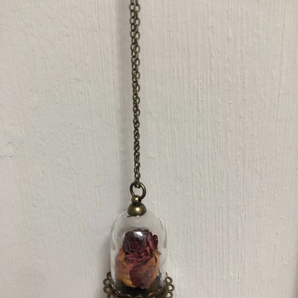 Handmade Cloche, and Message in a Bottle Necklaces